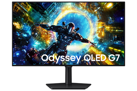 Monitor gaming Samsung Odyssey OLED G7 G73SH 32 pulgadas LS32HG730SNXZA vista frontal