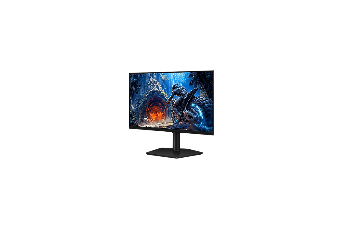 Monitor gaming Samsung Odyssey G4 G40H LS25HG400ENXZA perspectiva derecha