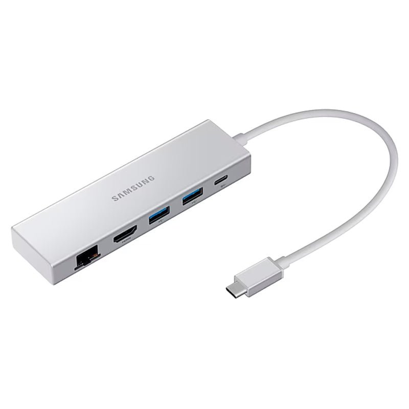 SAMSUNG ADAPTADOR MULTIPUERTO - USB C, USB C, HDMI FHD Y RJ45 PLATA de Samsung | first_variant_option_1 — Envío inmediato