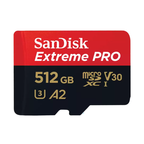 Tarjeta microSDXC SanDisk Extreme PRO 512GB UHS‑I - Hasta 200MB/s Lectura y 140MB/s Escritura - A2 U3 V30 vista principal