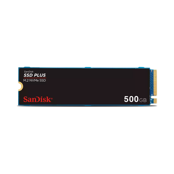 SanDisk SSD PLUS M.2 NVMe 500GB – PCIe Gen3 x4, hasta 2400MB/s, Formato 2280, Alta Velocidad y Rendimiento para PC y Laptop