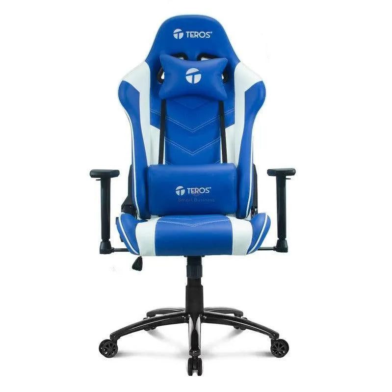 Silla Gamer Teros, Azul/Blanco - SMART BUSINESS