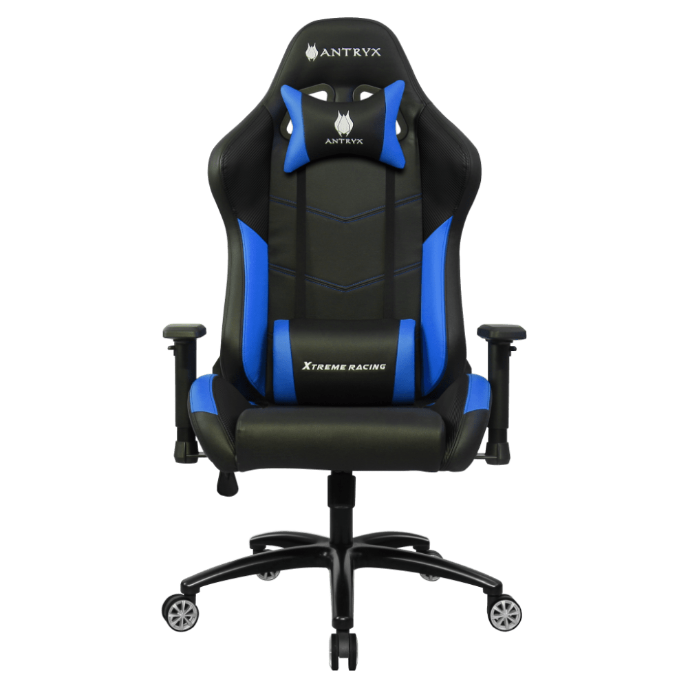 SILLA GAMING ANTRYX XTREME RACING CHALLENGER BLUE (AXR - 5500 - 2B) - COMODIDAD Y ESTILO PARA GAMERS EN LARGAS SESIONES DE JUEGO Y COMPETENCIA AXR-5500-2B - SMART BUSINESS