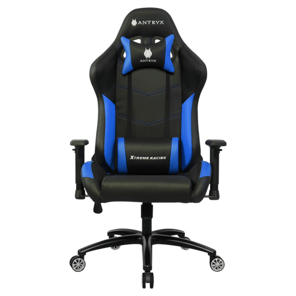 SILLA GAMING ANTRYX XTREME RACING CHALLENGER BLUE (AXR - 5500 - 2B) - COMODIDAD Y ESTILO PARA GAMERS EN LARGAS SESIONES DE JUEGO Y COMPETENCIA AXR-5500-2B - SMART BUSINESS