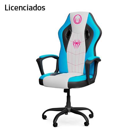 SILLA GAMING XTECH C/RESPALDO ALTO GHOST SPIDER MAX.120KG WHITE/BLUE (XTF - MC100SG) XTF-MC100SG - SMART BUSINESS