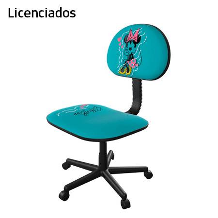 SILLA P/ ESCRITORIO LICENCIADO XTECH MINNIE C/ RUEDAS MAX.79KG BLUE (XTF-DC001MM) - SMART BUSINESS