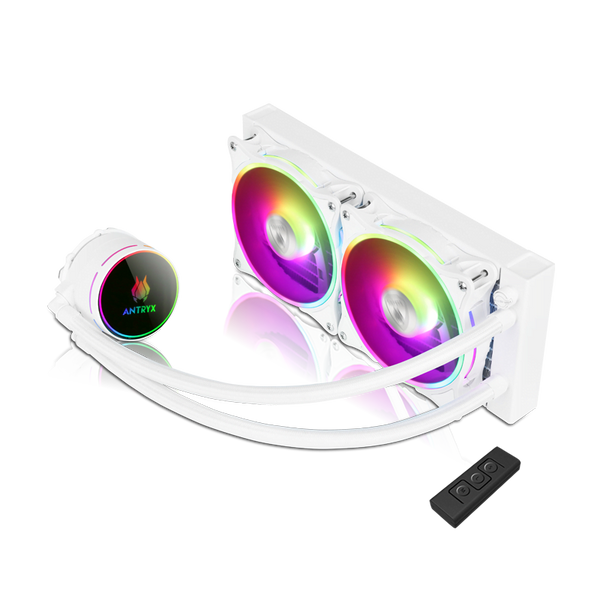 SISTEMA DE ENFRIAMIENTO LIQUIDO ANTRYX TRITON EVO  240 WHITE, ARGB (AWC-TE240W) - SMART BUSINESS
