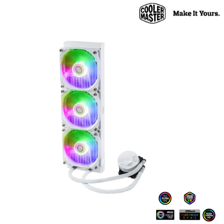 SISTEMA DE ENFRIAMIENTO LIQUIDO COOLER MASTER MASTERLIQUID 360L CORE ARGB WHITE (MLW - D36M - A18PZ - RW) MLW-D36M-A18PZ-RW - SMART BUSINESS