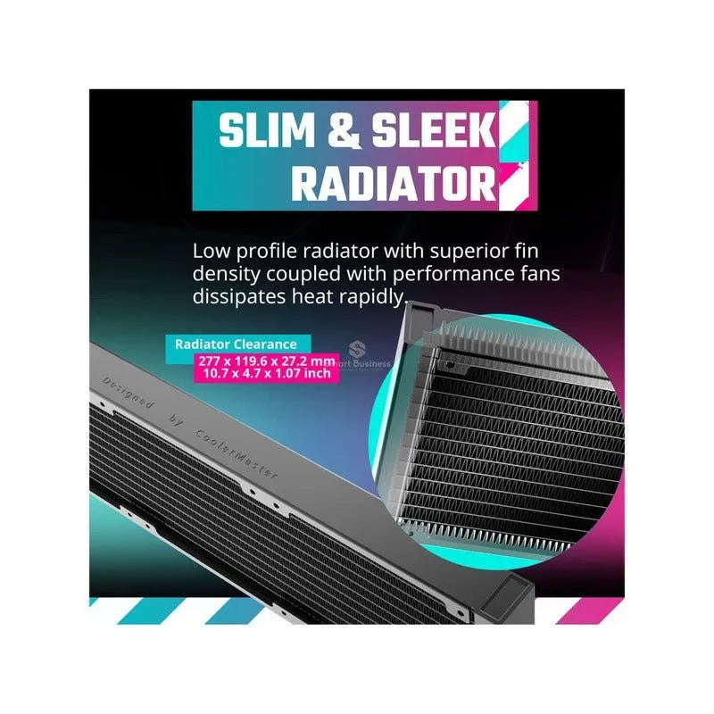 Sistema De Enfriamiento Liquido Cooler Master Masterliquid Pl240 Flux Black, Argb (Mly-D24M-A23Pz-R1) - SMART BUSINESS