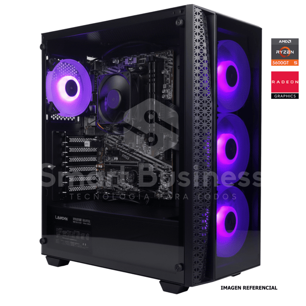 CPU Ryzen 5 5600GT · B550M - A PRO · 16GB (2×8GB) DDR4 3200 · SSD M2 512GB de Smart Business | first_variant_option_1 — Envío inmediato