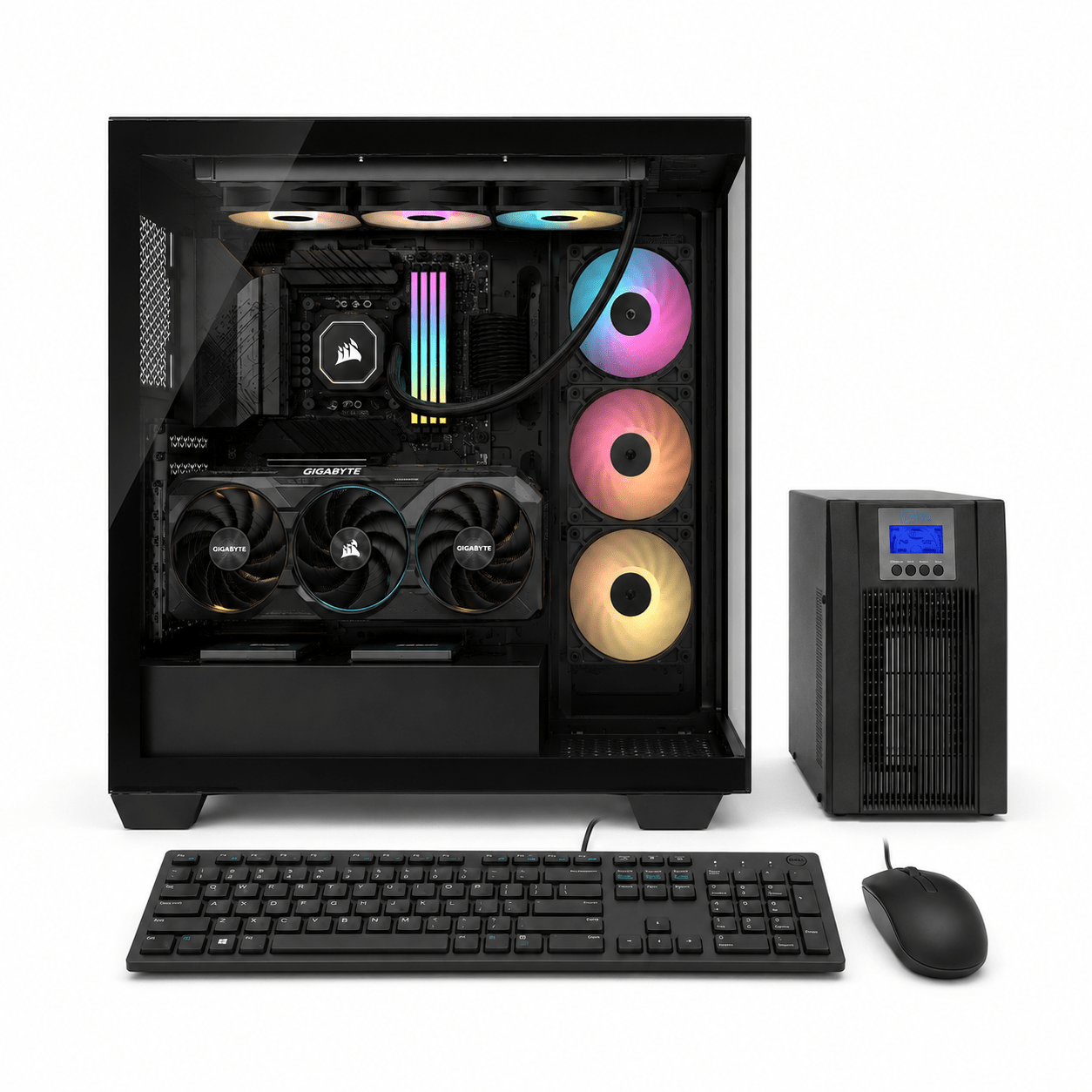 PC Workstation Extreme - Core i9 14900KF - RTX 5070 Ti 16GB GDDR7 - 64GB RAM DDR5 6000MHz - 3TB SSD NVMe Gen4 - Placa Z790 Wi-Fi 6E - Refrigeración Líquida 360mm - Fuente 1000W ATX 3.1 - Chasis Cristal Templado - UPS On-Line 2000VA de Smart Business | first_variant_option_1 — Envío inmediato