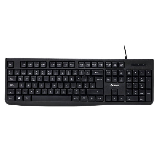 TECLADO MULTIMEDIA TEROS, TE-4067S,USB 2.0, NEGRO - SMART BUSINESS