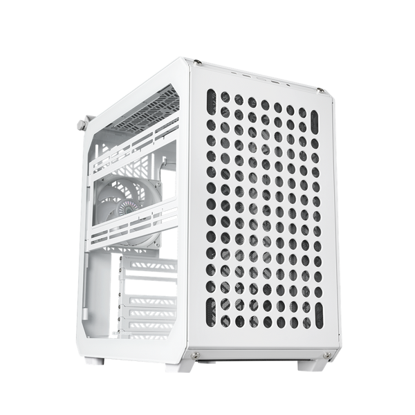 Gabinete Cooler Master QUBE 500 Flatpack con Ventana Midi-Tower, ATX/EATX/ITX/Micro-ATX, USB 3.0, sin Fuente, 1 Ventilador Instalado, Blanco