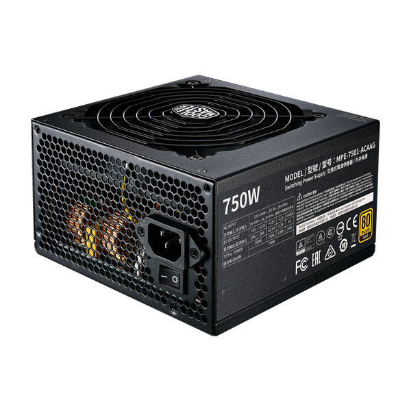 FUENTE COOLER MASTER MWE GOLD 750 V2 80 PLUS GOLD - EFICIENCIA ENERGÉTICA SUPERIOR Y RENDIMIENTO ÓPTIMO PARA TU PC GAMER
