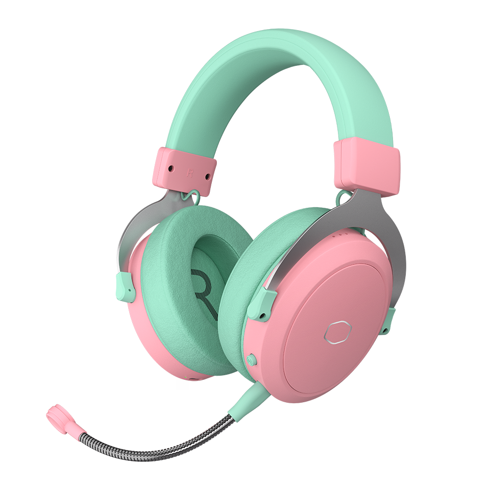 Cooler Master CH351-MC “Macaron Edition” – Auriculares gaming inalámbricos 3 en 1 (BT 5.4, 2.4 GHz, cable), 50 mm, micrófono desmontable, 30 h de batería