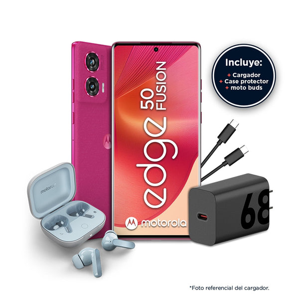 SMARTPHONE MOTOROLA MOTO EDGE 50 FUSION 8+256GB EN COLOR PINK, POTENCIA Y ESTILO EN LA PALMA DE TU MANO PARA UNA EXPERIENCIA ÚNICA Y MODERNA. PB1W0057PE - SMART BUSINESS