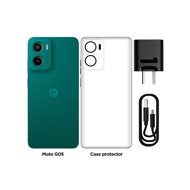 SMARTPHONE MOTOROLA MOTO G05, PANTALLA: 6.7"/LCD/HD+/90HZ, SO: ANDROID 15, COLOR VERDE XT2523-2-4 - SMART BUSINESS