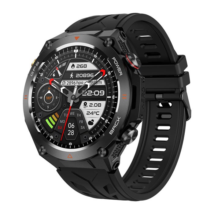 SMARTWATCH COLMI V75 - B GPS NEGRO – RELOJ INTELIGENTE DEPORTIVO CON MONITOREO DE SALUD, RESISTENCIA AL AGUA Y NOTIFICACIONES EN TIEMPO REAL V75-B - SMART BUSINESS