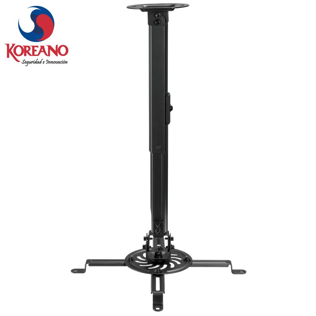SOPORTE DE TECHO PARA PROYECTOR MULTIMEDIA RPK - BL | RACK AJUSTABLE 90CM EN COLOR NEGRO, RESISTENTE Y FÁCIL DE INSTALAR RPK-BL - SMART BUSINESS
