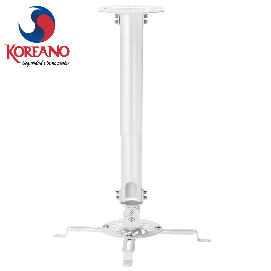 SOPORTE DE TECHO PARA PROYECTOR MULTIMEDIA RPK - WL, AJUSTABLE Y RESISTENTE, COLOR BLANCO, IDEAL PARA HOGAR, OFICINA O SALA DE CONFERENCIAS RPK-WL - SMART BUSINESS