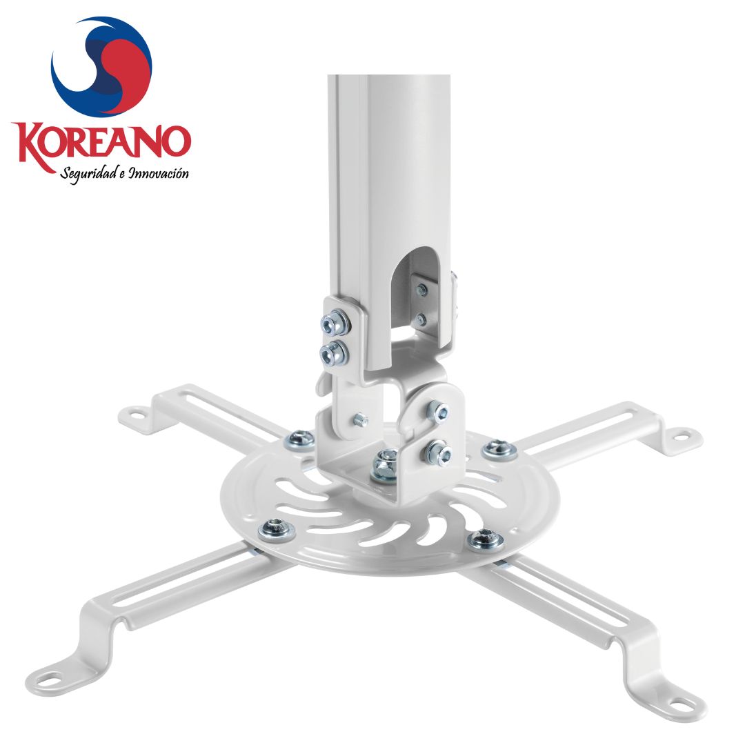 SOPORTE DE TECHO PARA PROYECTOR MULTIMEDIA RPK - WL, AJUSTABLE Y RESISTENTE, COLOR BLANCO, IDEAL PARA HOGAR, OFICINA O SALA DE CONFERENCIAS RPK-WL - SMART BUSINESS