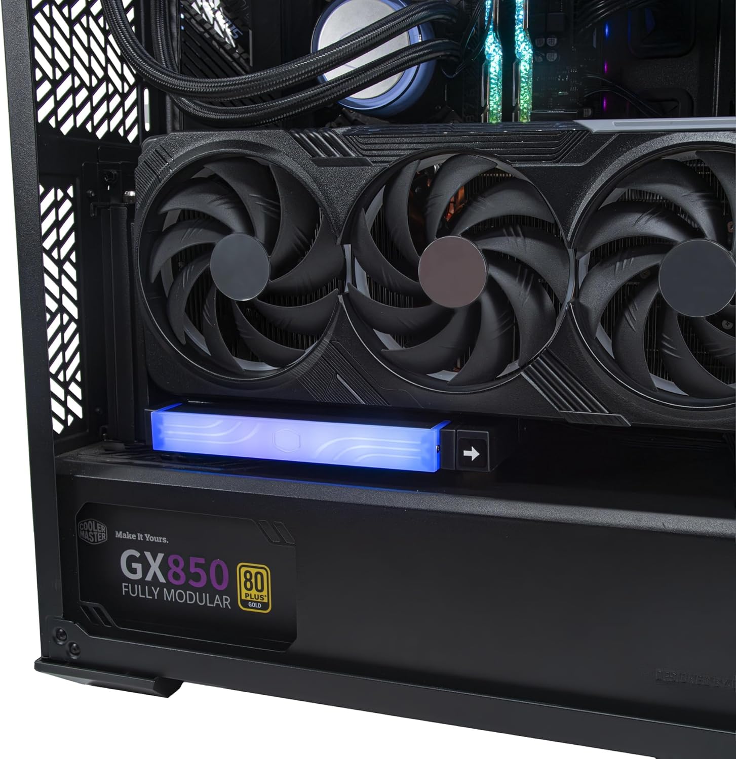 SOPORTE VERTICAL UNIVERSAL PARA TARJETA GRÁFICA CON ILUMINACIÓN ARGB – MUESTRA TU GPU CON ESTILO MCA-U004R-AVGBST-00 - SMART BUSINESS