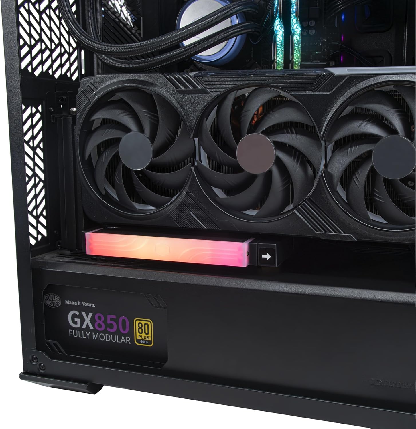 SOPORTE VERTICAL UNIVERSAL PARA TARJETA GRÁFICA CON ILUMINACIÓN ARGB – MUESTRA TU GPU CON ESTILO MCA-U004R-AVGBST-00 - SMART BUSINESS