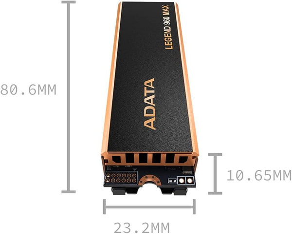 SSD ADATA LEGEND 960 MAX NVME, 2TB, PCI EXPRESS 4.0, M.2 ALEG-960M-2TCS - SMART BUSINESS