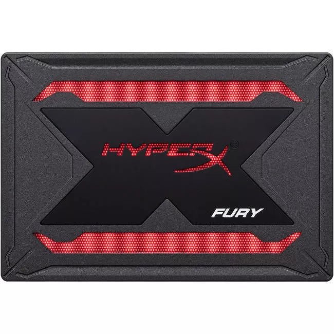 SSD Kingston HyperX Fury RGB 480GB SATA III 2.5" Lectura 550MB/s Escritura 480MB/s 3D TLC Controlador Marvell Alto Rendimiento y Estilo Gamer SHFR200/480G - SMART BUSINESS