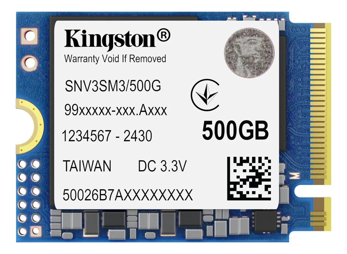 SSD Kingston SNV3SM3/500G NVMe, 500GB, M.2, 3000 MB/s Escritura, 5000 MB/s Lectura, PCI Express 4.0 SNV3SM3/500G - SMART BUSINESS