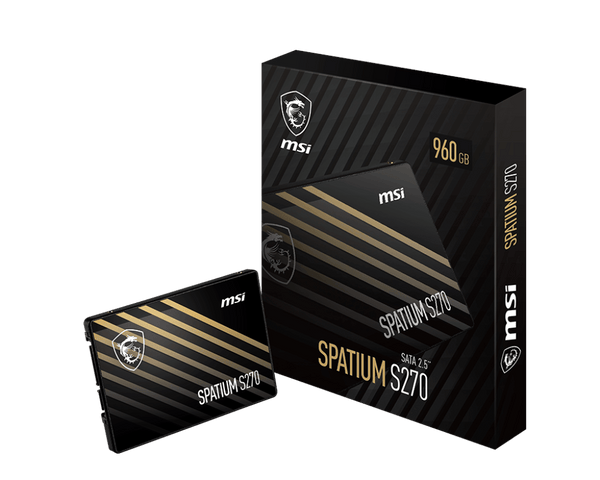 SSD MSI SPATIUM S270 SATA 2.5” 960GB • ALTA VELOCIDAD DE LECTURA Y ESCRITURA • ALMACENAMIENTO CONFIABLE • IDEAL PARA OPTIMIZAR EL RENDIMIENTO DE TU PC O LAPTOP SPATIUM-S270-SATA-2.5-960GB - SMART BUSINESS