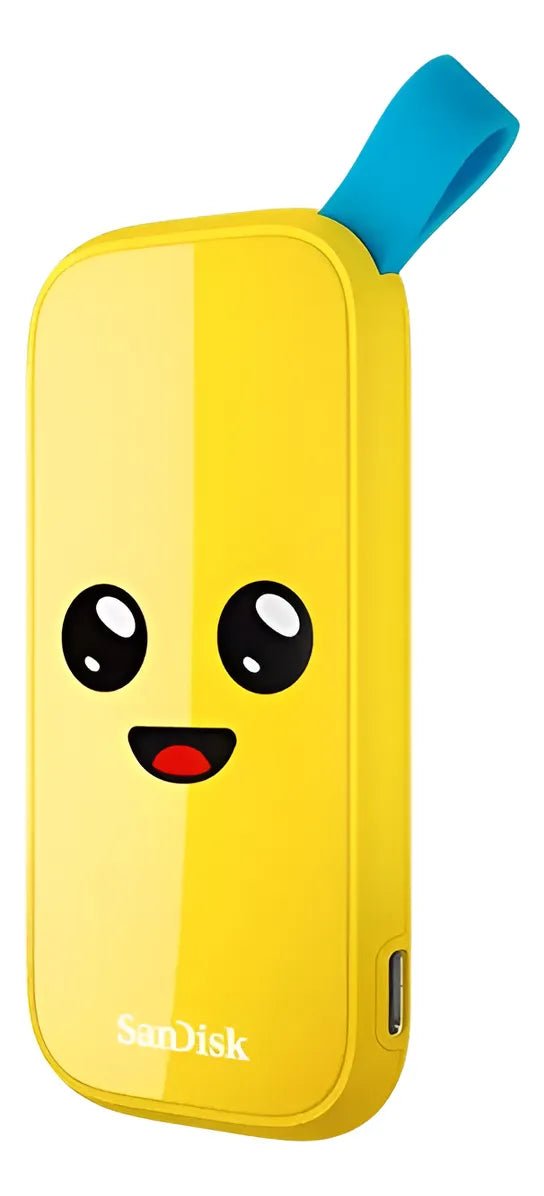 SSD portátil Sandisk Fortnite Peely Edition, 2 TB, USB 3.2 Gen 2, Protección contra caídas SDSSDE30-2T00-G25F - SMART BUSINESS