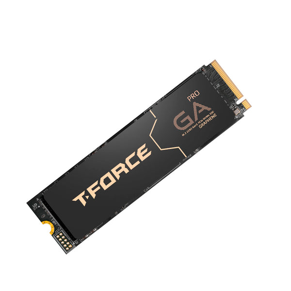 SSD TEAMGROUP T-FORCE GA PRO 2TB – M.2 PCIE GEN5 X4, NVME 2.0, LECTURA 10,000 MB/S, ESCRITURA 8,500 MB/S, DRAM, DISIPADOR DE GRAFENO, 1,200 TBW