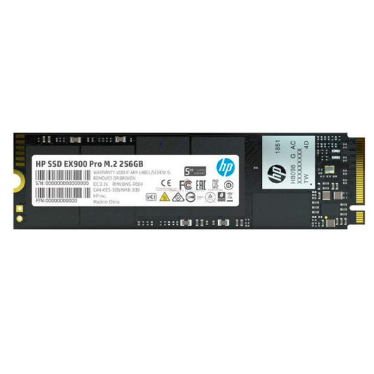 UNIDAD EN ESTADO SOLIDO HP EX900 PRO M.2 256GB, PCIE GEN3.0 X4 NVME 1.3 - 9XL75AA#ABM
