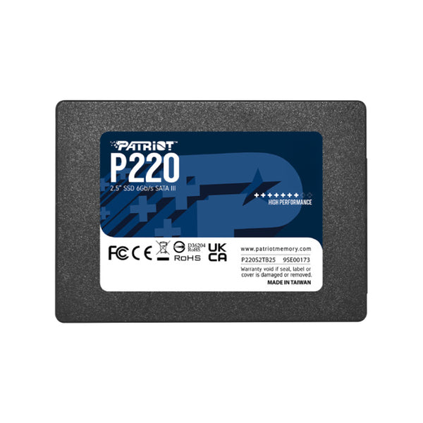 UNIDAD DE ESTADO SÓLIDO PATRIOT P220, 256GB, SATA III, 2.5", 7MM, ALTA VELOCIDAD DE TRANSFERENCIA