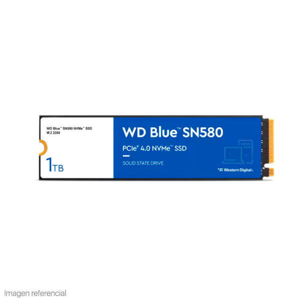 UNIDAD SSD INTERNA WD BLUE SN580 1 TB NVME - RENDIMIENTO Y FIABILIDAD PARA PCS Y LAPTOPS