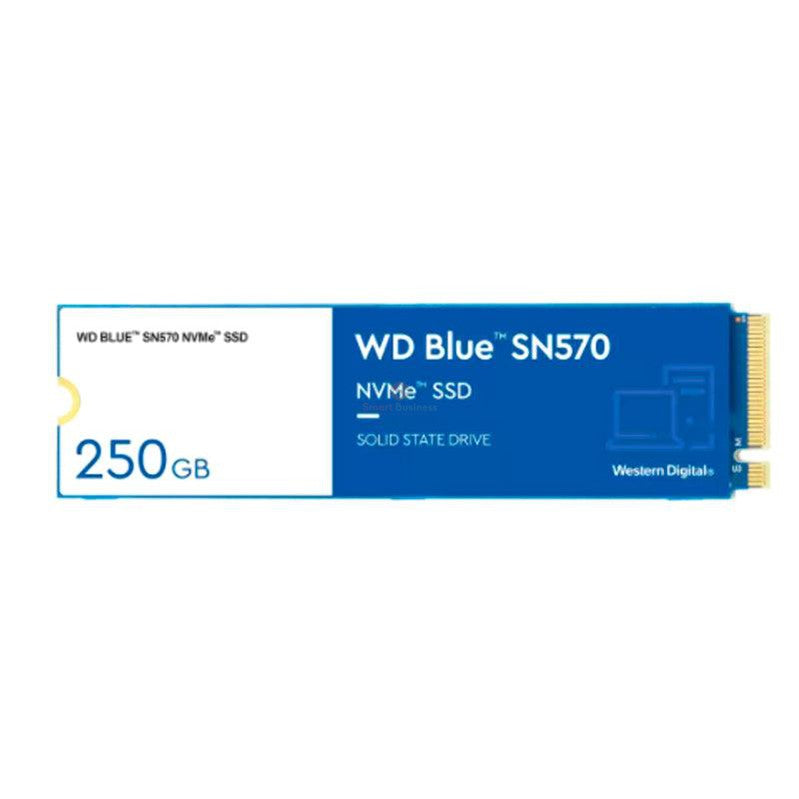UNIDAD DE ESTADO SOLIDO WESTERN DIGITAL BLUE SN570, 250GB M.2 2280, PCIE GEN 3.0 X4 NVME - WDS250G3B0C