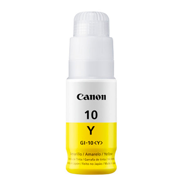 CANON 3393C001AB – BOTELLA DE TINTA GI-10 AMARILLO • COMPATIBLE CON IMPRESORAS CANON PIXMA G-SERIES