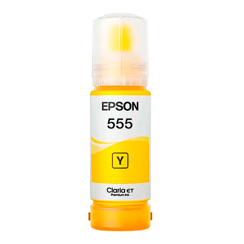 BOTELLA DE TINTA EPSON ALTA CAPACIDAD T555420-AL AMARILLO 70ML PARA IMPRESORAS DE INYECCIÓN
