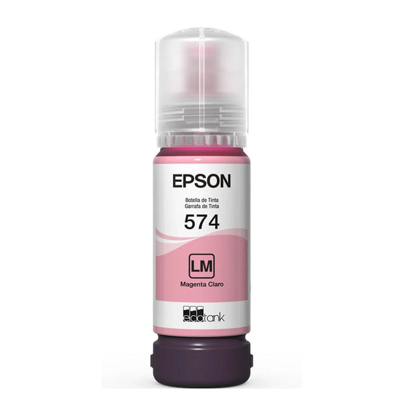 TANQUE DE TINTA EPSON T574 MAGENTA CLARO, 70ML, 7,300 PÁGINAS