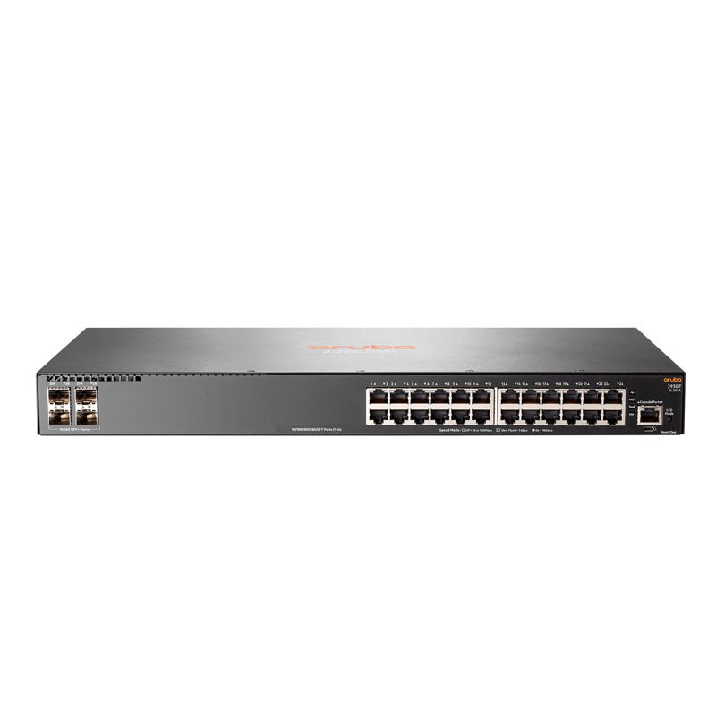 SWITCH ARUBA GIGABIT ETHERNET 2930F, 24 PUERTOS 10/100/1000MBPS + 4 PUERTOS SFP+, 128 GBIT/S, 32.768 ENTRADAS - ADMINISTRABLE JL253A - SMART BUSINESS