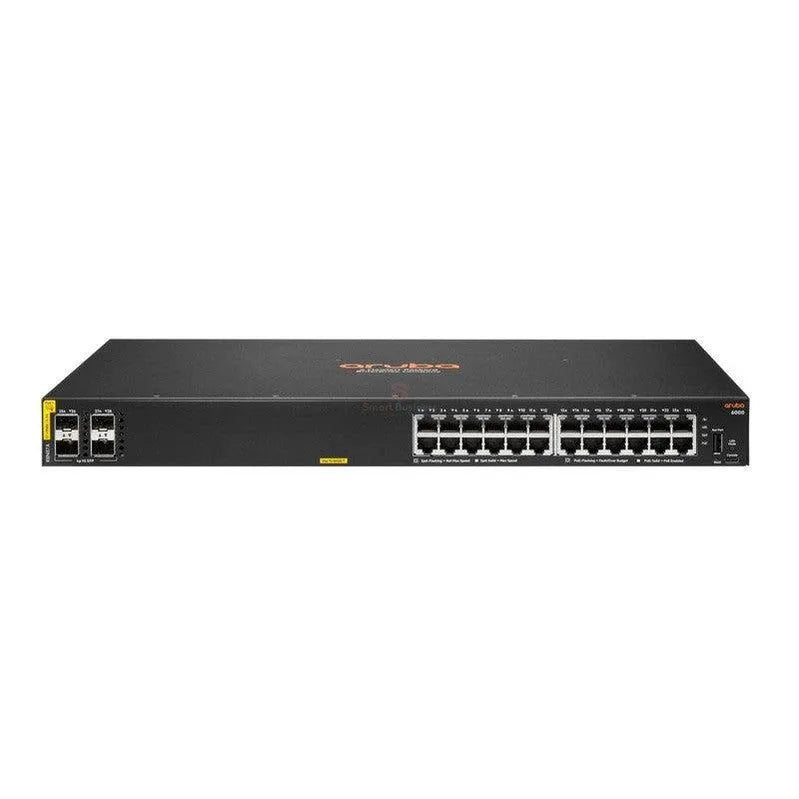 SWITCH ARUBA GIGABIT ETHERNET CX 6000, 24 PUERTOS 10/100/1000MBPS + 4 PUERTOS SFP, 56 GBIT/S, 8192 ENTRADAS - ADMINISTRABLE - SMART BUSINESS