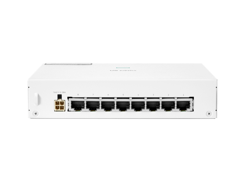 SWITCH ARUBA GIGABIT ETHERNET INSTANT ON 1430, 8 PUERTOS POE 10/100/1000 MBPS, 64W, 16 GBIT/S, 8192 ENTRADAS - NO ADMINISTRABLE R8R46A - SMART BUSINESS