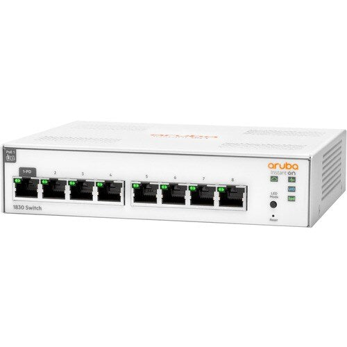 Switch Aruba Gigabit Ethernet Instant On 1830, 8 Puertos 10/100/1000Mbps,16 Gbit/s, 8000 Entradas - Administrable - SMART BUSINESS