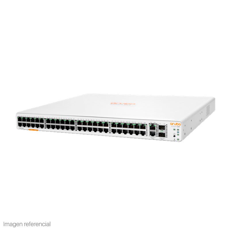 Switch Aruba Gigabit Ethernet Instant On 1960, 48 Puertos 10/100/1000Mbps + 2 Puertos SFP+, 2 Puertos 10GBASE - T, 16.000 Entradas - Administrable JL808A - SMART BUSINESS