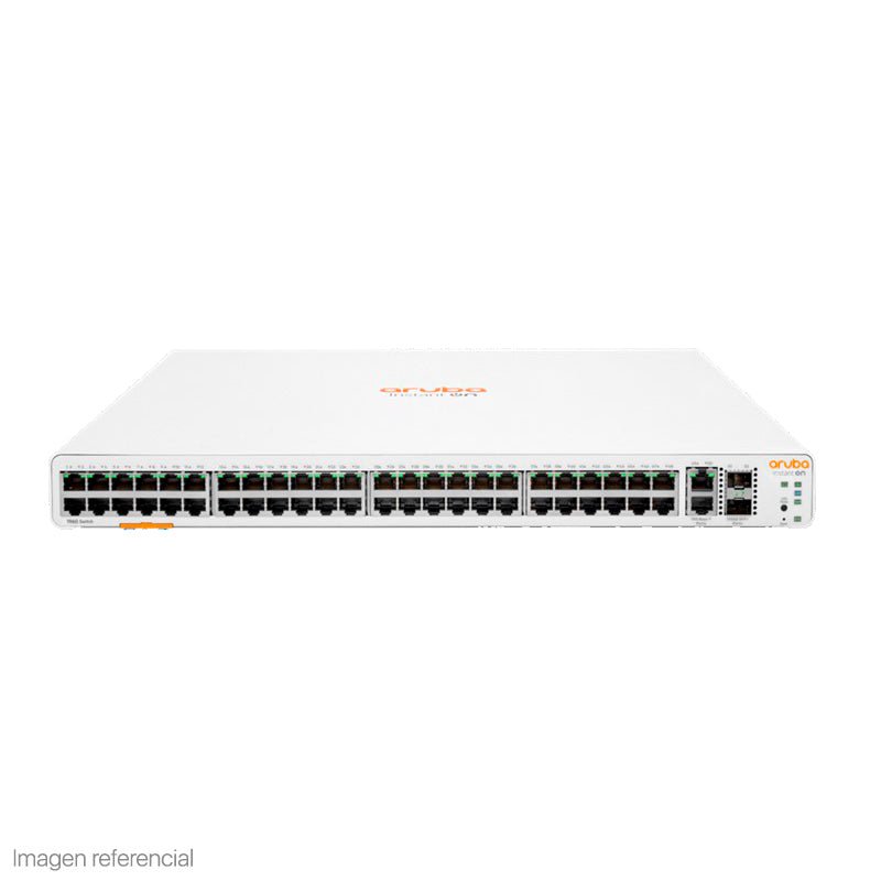 Switch Aruba Gigabit Ethernet Instant On 1960, 48 Puertos 10/100/1000Mbps + 2 Puertos SFP+, 2 Puertos 10GBASE - T, 16.000 Entradas - Administrable JL808A - SMART BUSINESS