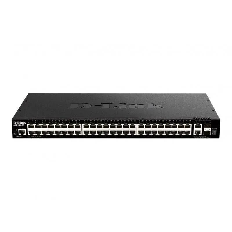 Switch D-Link Dgs-1520-52, Capa L3, 48 Rj-45 Gbe, 2 X 10G, 2 X 10G Sfp+ - SMART BUSINESS