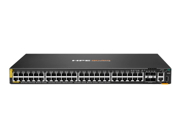 Switch HPE Networking Instant On Gigabit Ethernet CX 6200F, 48 Puertos PoE 10/100/1000Mbps + 4 Puertos SFP+, 370W, 176Gbit/s, 32768 Entradas - Administrable JL727B - SMART BUSINESS