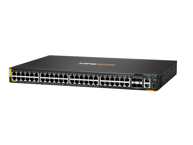 Switch HPE Networking Instant On Gigabit Ethernet CX 6200F, 48 Puertos PoE 10/100/1000Mbps + 4 Puertos SFP+, 370W, 176Gbit/s, 32768 Entradas - Administrable JL727B - SMART BUSINESS