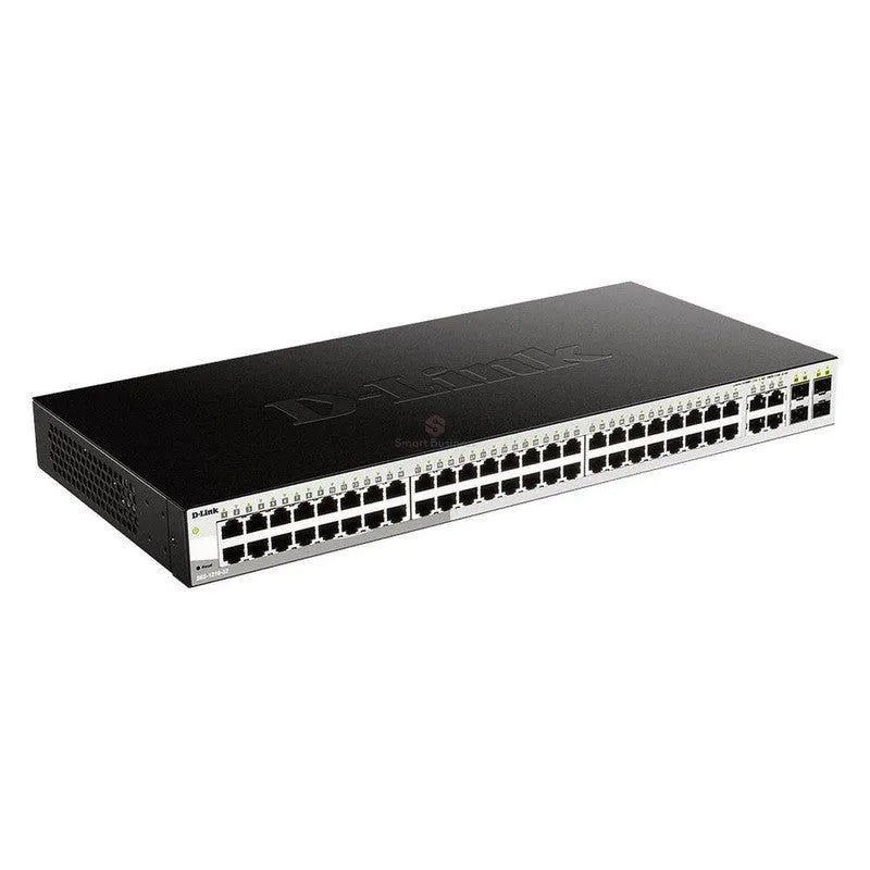 Switch Smart D-Link Dgs-1210-52, 48 Rj-45 Lan Gbe, 4 Puertos Dual-Speed Sfp. - SMART BUSINESS